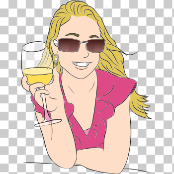 SVG Woman tasting wine vector clip art SVG Woman tasting wine vector clip art