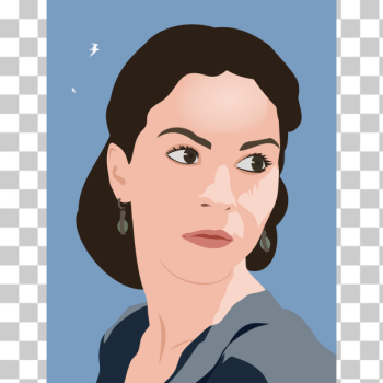 SVG Woman vector portrait SVG Woman vector portrait