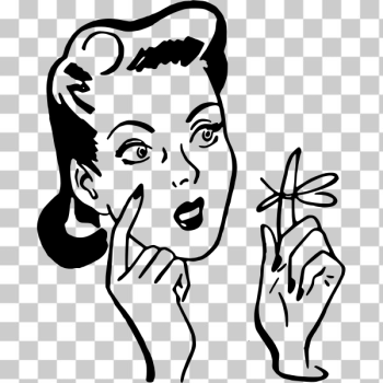 SVG Woman with a string around finger vector graphics SVG Woman with a string around finger vector graphics
