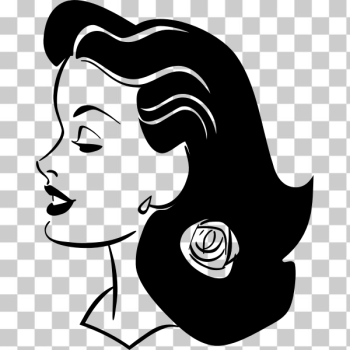 SVG Woman039s profile SVG Woman039s profile