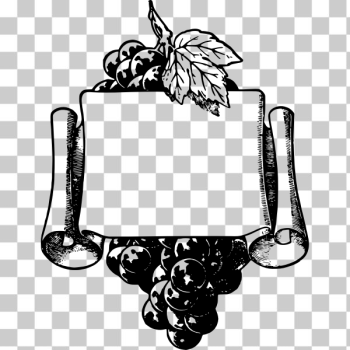 SVG Wonderful grapes frame