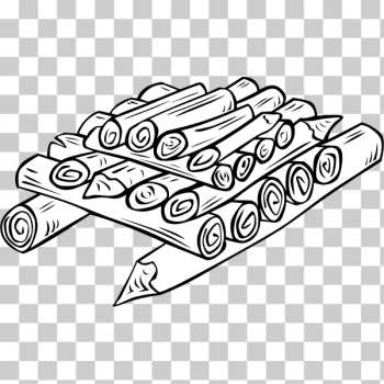 SVG Wood ready for campfire vector image SVG Wood ready for campfire vector image