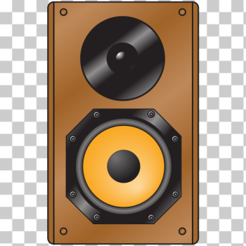 SVG Wooden speaker - front view SVG Wooden speaker - front view