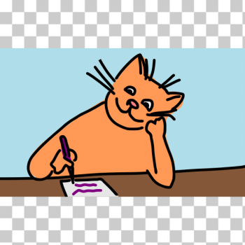 SVG Writing cat SVG Writing cat