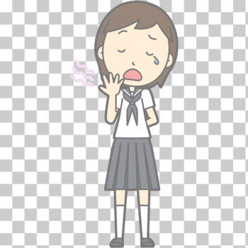 SVG Yawning girl SVG Yawning girl