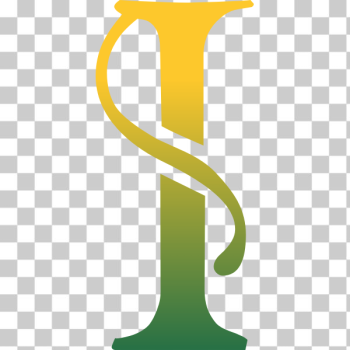 SVG Yellow and green letter I SVG Yellow and green letter I