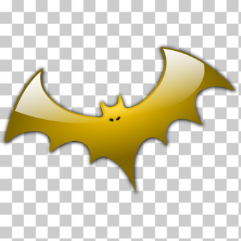 SVG Yellow bat silhouette vector illustration SVG Yellow bat silhouette vector illustration