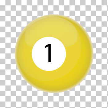SVG Yellow billiards ball SVG Yellow billiards ball