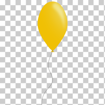 SVG Yellow color balloon vector image SVG Yellow color balloon vector image