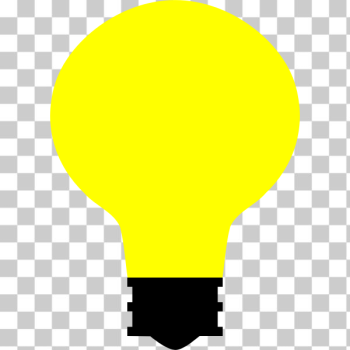 SVG Yellow lightbulb