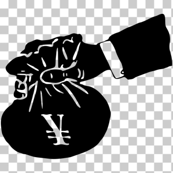 SVG Yen sack vector image SVG Yen sack vector image