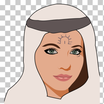 SVG Young Kurdish woman SVG Young Kurdish woman