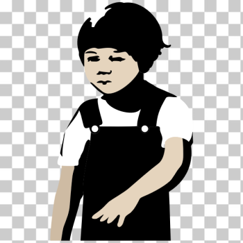 SVG Young male child SVG Young male child