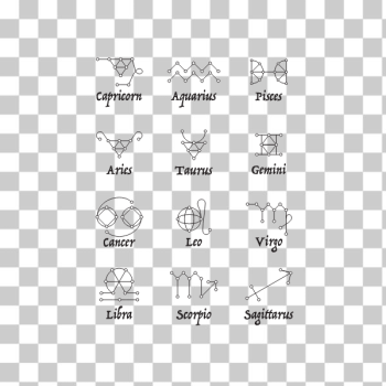 SVG Zodiac Signs drawing SVG Zodiac Signs drawing