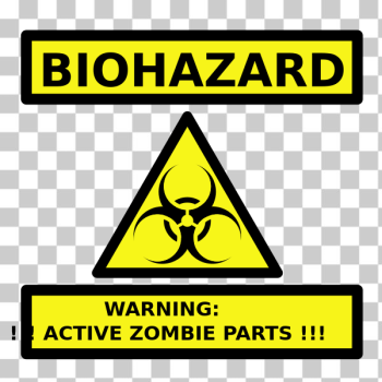 SVG Zombie parts warning label vector image SVG Zombie parts warning label vector image