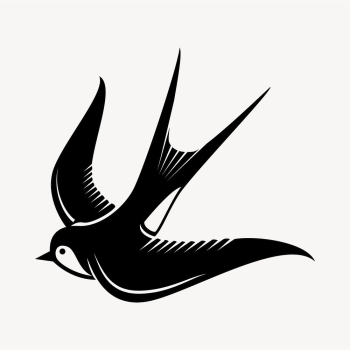 Swallow bird clipart, animal illustration | Free Vector - rawpixel Swallow bird clipart, animal illustration | Free Vector - rawpixel