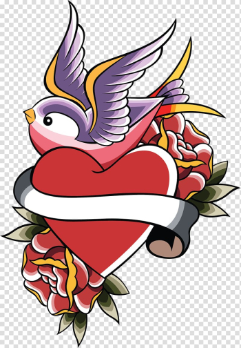 Swallow tattoo Heart , Bird transparent background PNG clipart Swallow tattoo Heart , Bird transparent background PNG clipart
