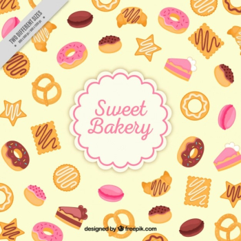 Sweet bakery background Sweet bakery background