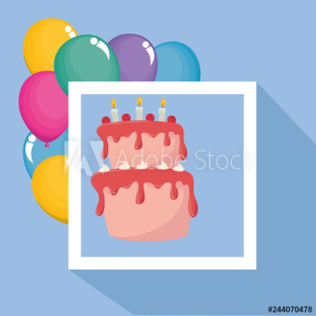 sweet cake and balloons helium birthday celebration sweet cake and balloons helium birthday celebration
