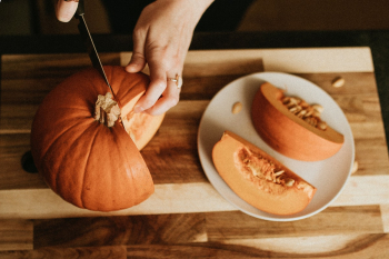 Sweet pumpkin slices Thanksgiving food photography Sweet pumpkin slices Thanksgiving food photography