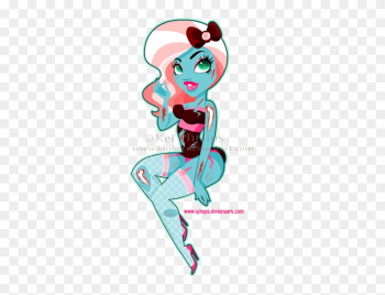 Sweet Zombie Pin Up By Kinkei - Zombie Pin Up Girl Cartoon