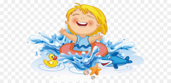Swimming children Swimming children