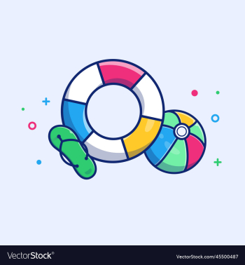 swimming tires and sandal cartoon swimming tires and sandal cartoon
