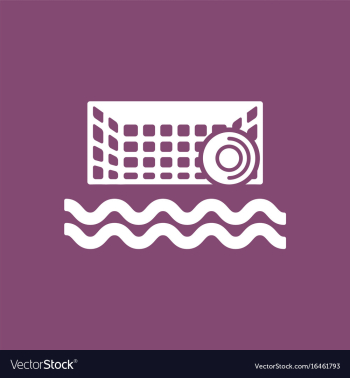 Swimming water polo equipment vector image Swimming water polo equipment vector image