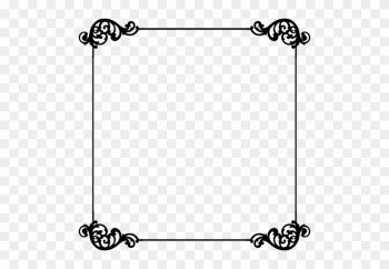 Swirl Border Png - Black Swirl Border Square