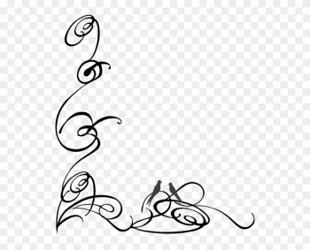 Swirls Border Clipart - Png Swirl Border