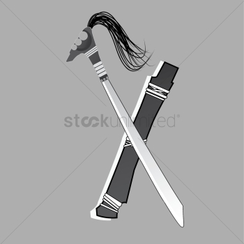 Sword and scabbard Sword and scabbard