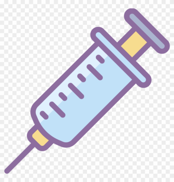 Syringe With Needle On Transparent Background Illustration - Medical Thermometer Clip Art