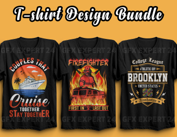 T-shirt design Bundle, Free t-shirt Mockup Download