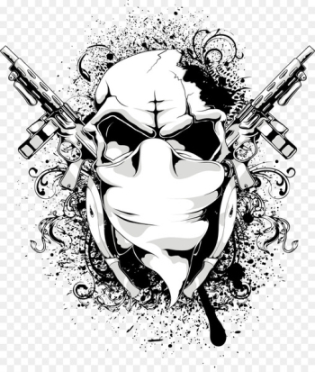 T-shirt Graphic design - Vector Skull 