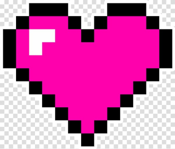 T-shirt Heart, 8 BIT transparent background PNG clipart