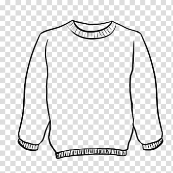 T-shirt Hoodie Christmas jumper Sweater Cardigan, creative black and white t-shirt designs transparent background PNG clipart
