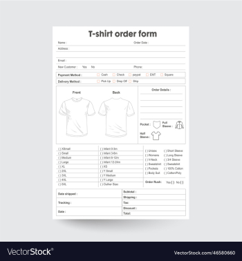 t shirt order form t shirt order form