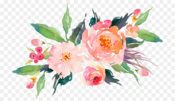 T-shirt Paper Flower bouquet Watercolor painting - flower watercolor 