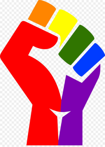 T-shirt Raised fist Symbol Rainbow - fist T-shirt Raised fist Symbol Rainbow - fist