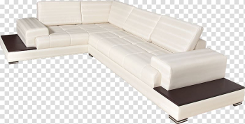 Table Angle Couch, White modular sofa transparent background PNG clipart