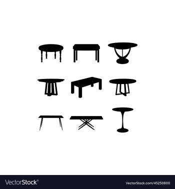 table stand silhouette creative design table stand silhouette creative design