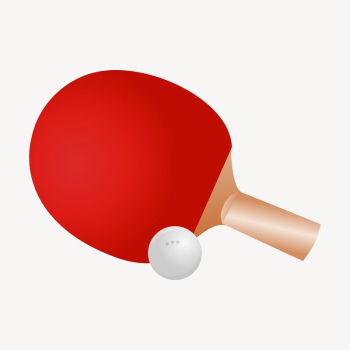 Table tennis clipart, illustration vector. | Free Vector - rawpixel