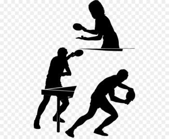 Table tennis Silhouette Sport Clip art - Table Tennis Competition 