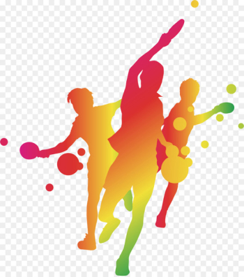 Table tennis - Table tennis silhouette figures Table tennis - Table tennis silhouette figures
