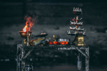 Table With Kitchen Utensils