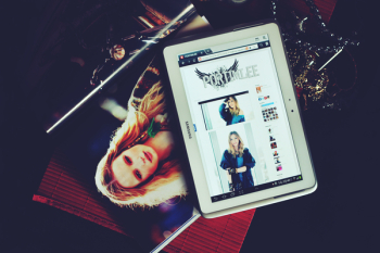 Tablet on table Tablet on table