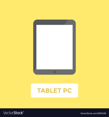 Tablet PC vector image Tablet PC vector image