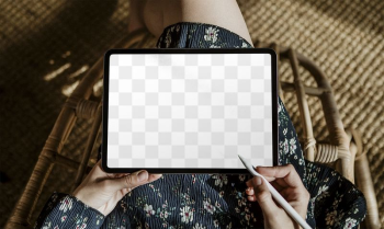 Tablet screen png mockup, digital | Free PNG Mockup - rawpixel