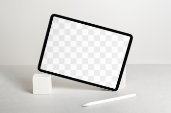 Tablet screen png mockup, transparent | Free PNG Mockup - rawpixel