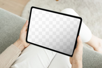 Tablet screen png mockup, transparent | Free PNG Mockup - rawpixel